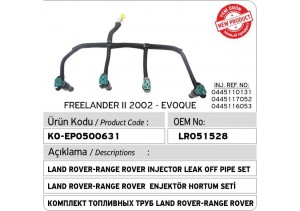 Land Rover-Range Rover Enjektör Hortum Seti LR051528